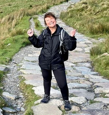 Capture Karen on Snowdon climb